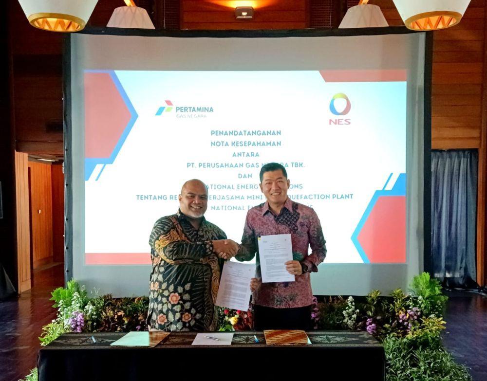 PGN dan NES Kerja Sama Pengembangan Mini LNG di Berau dan Sumenep