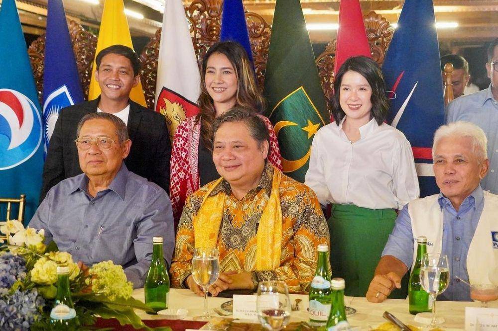 Sekjen dan Wakil Ketua Dewan Pembina Partai Solidaritas Indonesia (PSI) ketika hadir di kediaman Prabowo di Hambalang pada 17 September 2023. (www.instagram.com/@golkar.indonesia)
