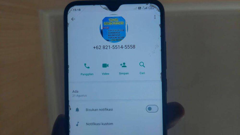 Nomor yang Digunakan untuk Kasus Penipuan yang Mengatasnamakan Pj Bupati Bandung Barat. (Bangkit Rizki/IDN Times)