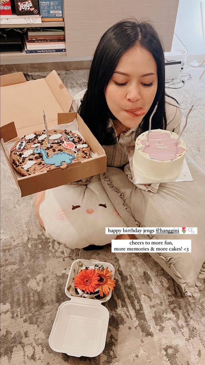 potret kejutan ulang tahun ke-24 Hanggini (instagram.com/zahwaqilah)