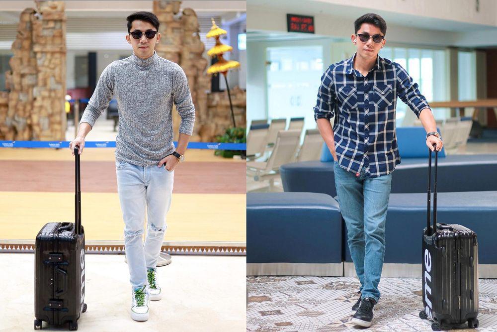 8 Inspirasi Airport Fashion ala Ady Sky, So Cool!