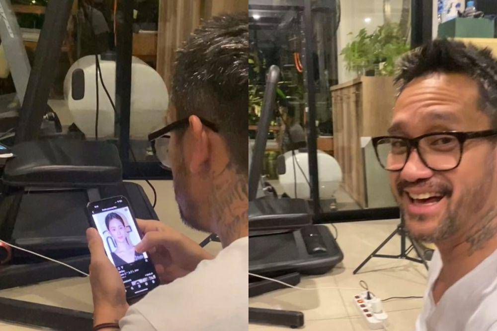 potret Tora Sudiro keciduk scroll foto cewek di medsos oleh Jenaka (instagram.com/jenaka_mahila)