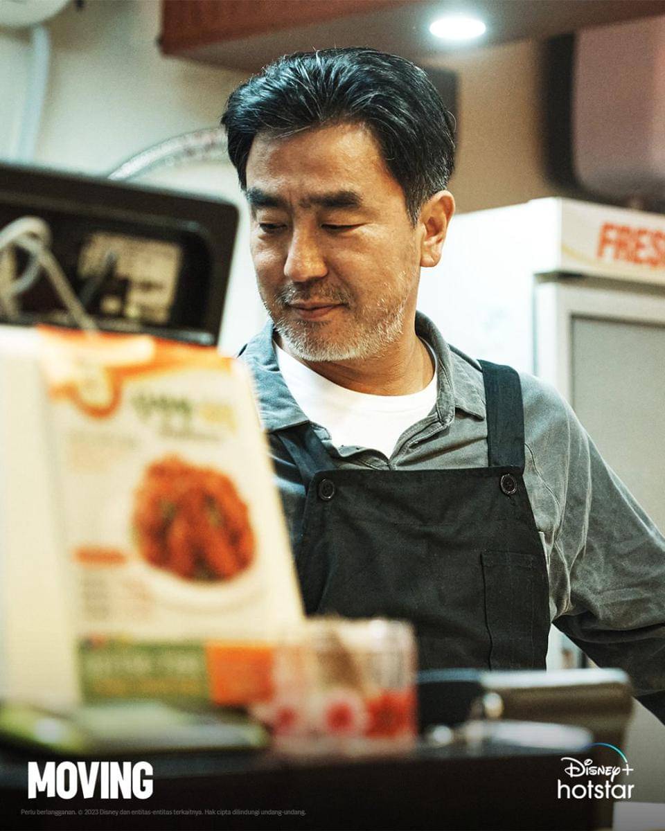 Jang Ju Won (Ryoo Seung Ryong) di drakor Moving (Dok. Disney+ Hotstar/Moving)