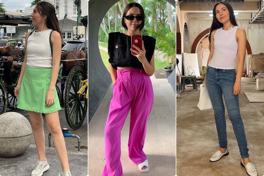 7 Padu Padan Outfit Polos ala Olivia Jensen, Gak Monoton