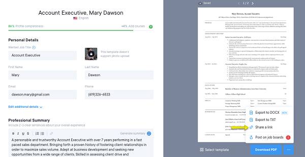Resume.io (help.resume.io)