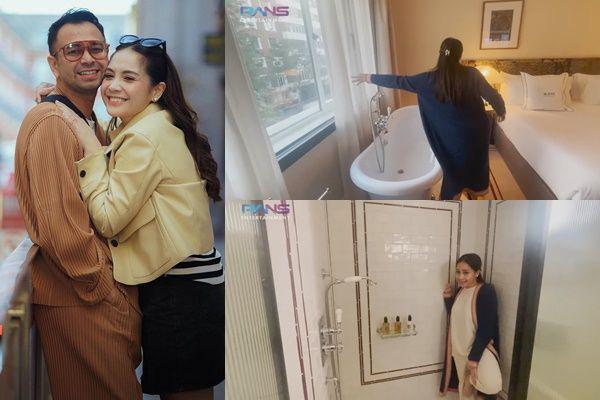 7 Potret Penginapan Raffi-Nagita di Madrid, Bathtub-nya Samping Kasur
