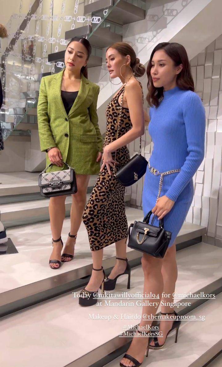 Nikita Willy hadiri event Michael Kors (Instagram.com/ssabihaislam)