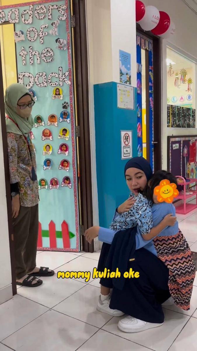 potret Chacha Frederica antar Cassia kembali bersekolah (instagram.com/chafrederica)