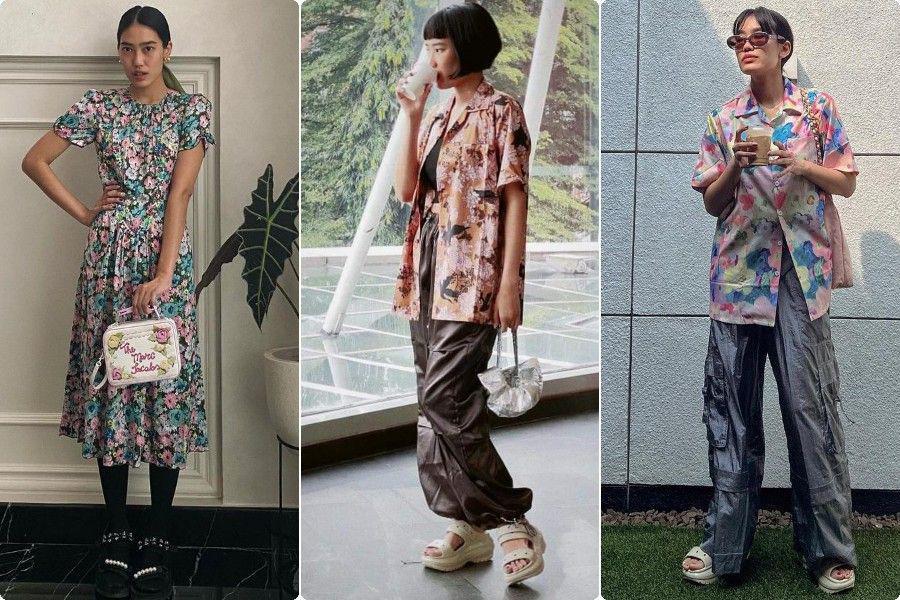 7 Padu Padan Outfit Motif Bunga ala Alika Islamadina, Colorful