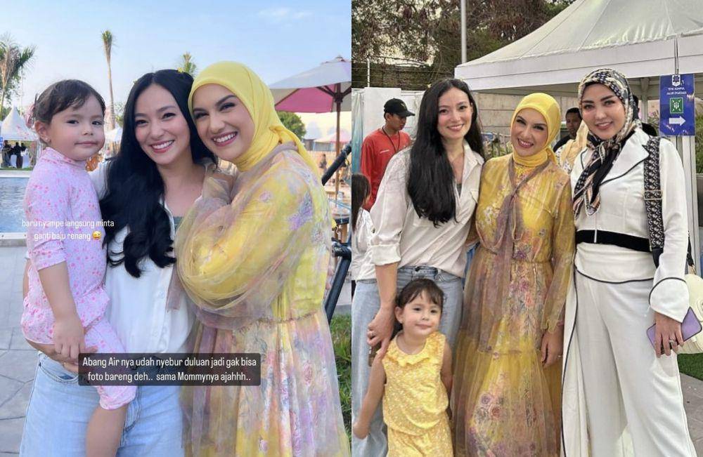 potret artis di perayaan ulang tahun ke-3 Air Rumi, anak Irish Bella (Instagram.com/asmirandah89 | Instagram.com/bellasophie_rigan)