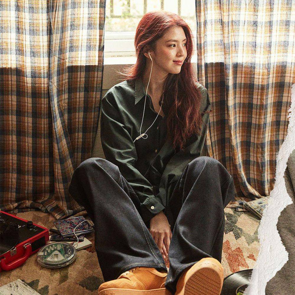 potret Han So Hee dalam busana Giordano (instagram.com/giordanokr)
