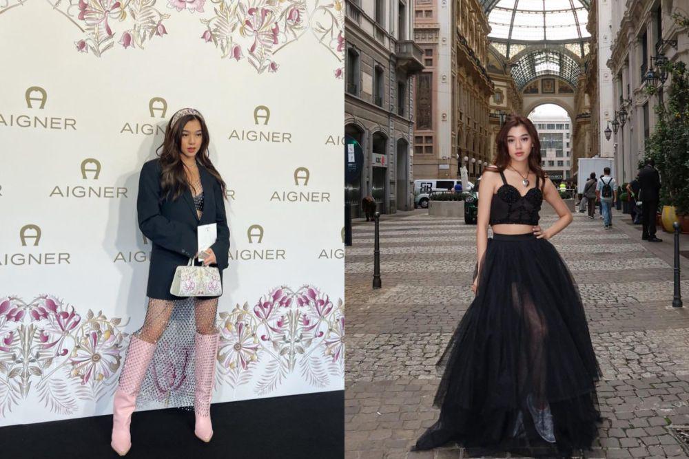 10 Potret Gabriella Ekaputri di Milan Fashion Week Spring Summer 2024