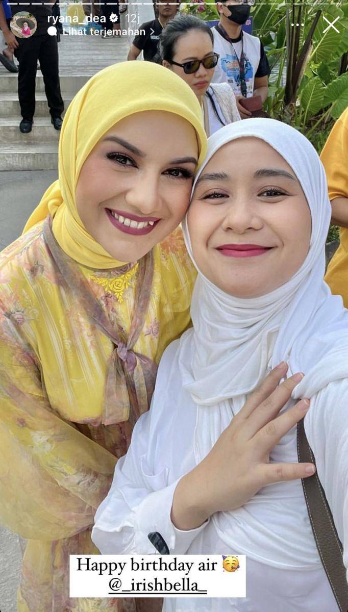 potret artis di perayaan ulang tahun ke-3 Air Rumi, anak Irish Bella (Instagram.com/ryana_dea)