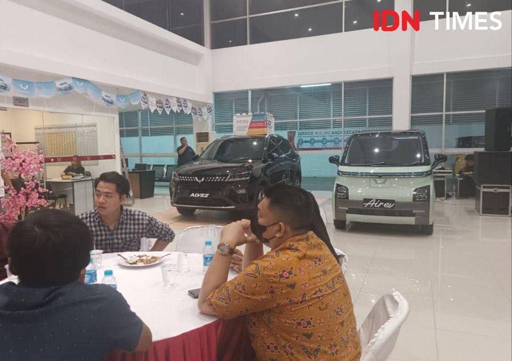 Showroom event Wuling Arista Lampung, Sabtu (23/9/2023). (IDN Timss/Tama Yudha Wigun