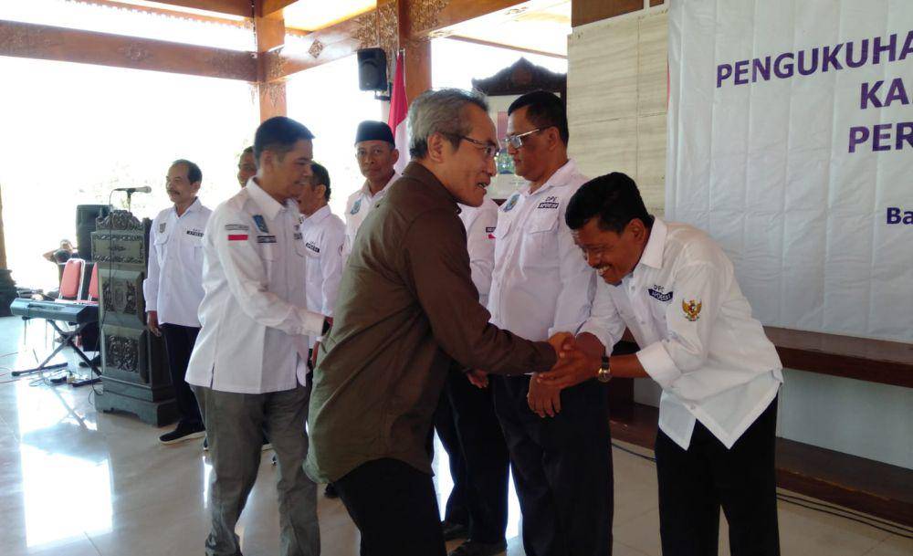 Pengukuhan pengurus DPC APDESI Bantul 2023-2028.(IDN Times/Daruwaskita)