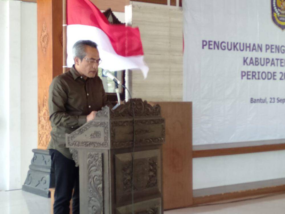 Bupati Bantul, Abdul Halim Muslih. (IDN Times/Daruwaskita)