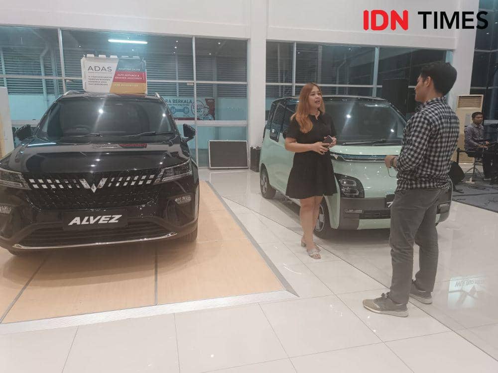Showroom event Wuling Arista Lampung, Sabtu (23/9/2023). (IDN Timss/Tama Yudha Wigun