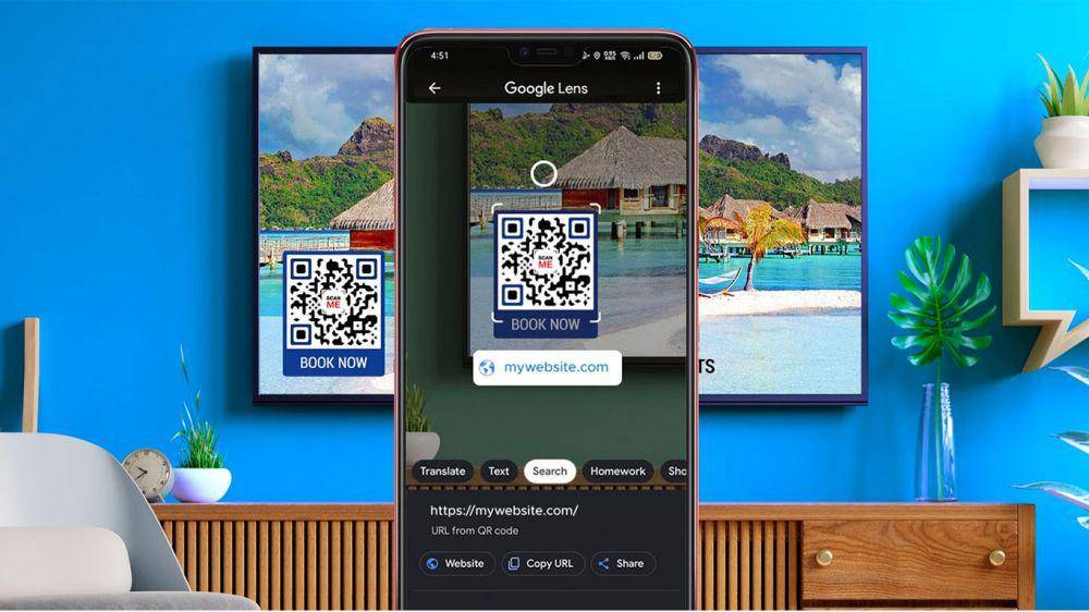 ilustrasi memindai QR code via Google Lens (dok. QR Tiger)