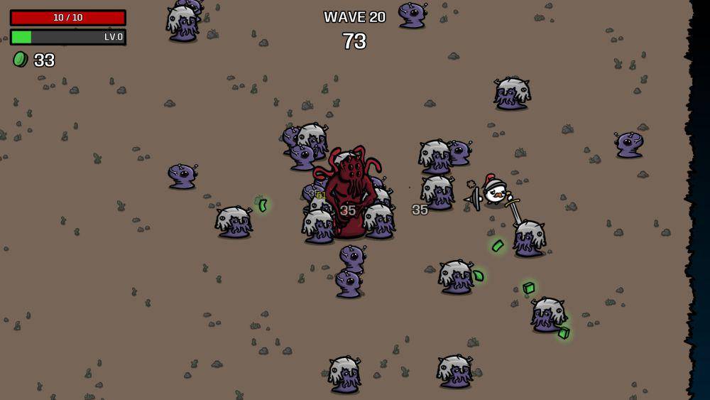 game Brotato (dok. Brotato/Blobfish)