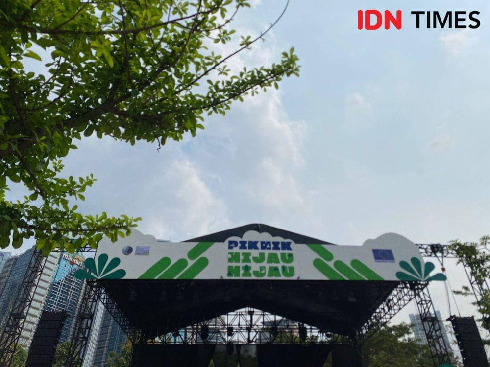 Piknik Hijau-Hijau yang digelar oleh Uni Eropa di Jakarta. (IDN Times/Sonya Michaella)