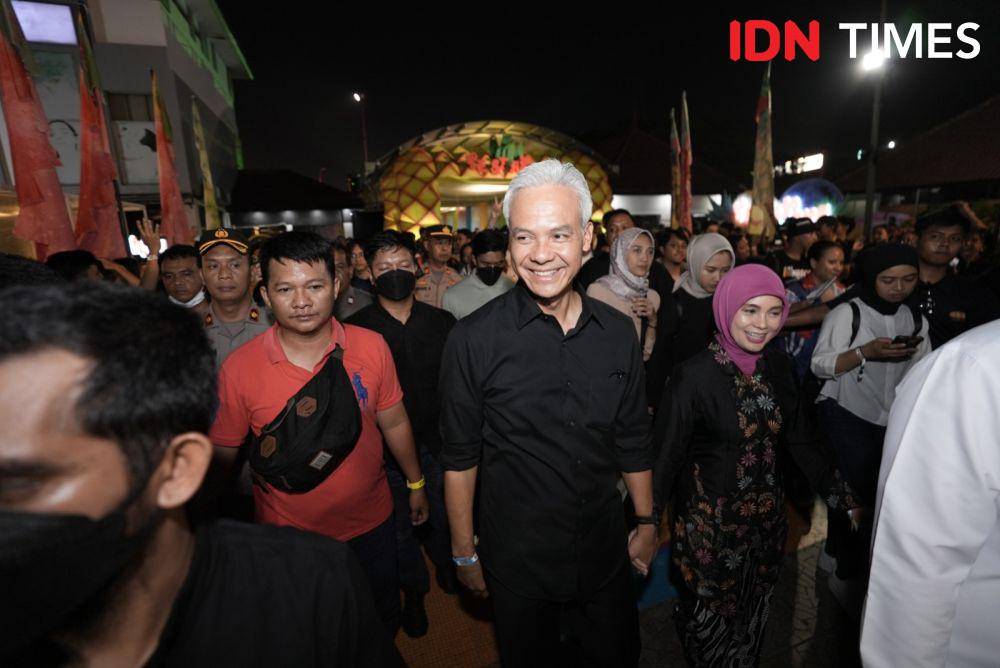 potret Ganjar Pranowo nonton Pestapora 2023 pada Minggu (24/9/2023) (IDN Times/Herkayanis)