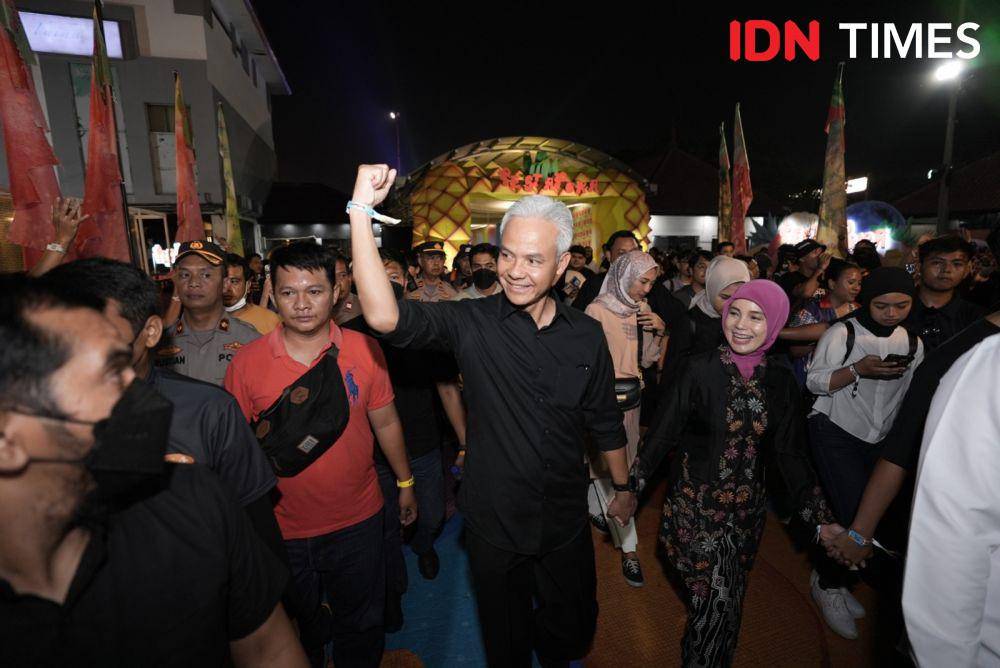 potret Ganjar Pranowo nonton Pestapora 2023 pada Minggu (24/9/2023) (IDN Times/Herkayanis)