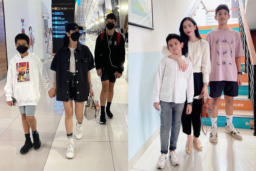 10 Gaya Bunga Zainal saat Momong Anak, bak ABG!