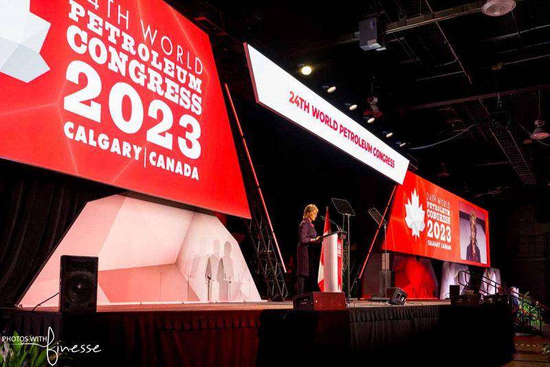 Kilang Pertamina Plaju didapuk sebagai Winner di ajang World Petroleum Council (WPC) Excellence Awards 2023 pada kategori Social Responsibility, yang diselenggarakan di Calgary, Kanada, (21/9/2023). (Dok. Pertamina)