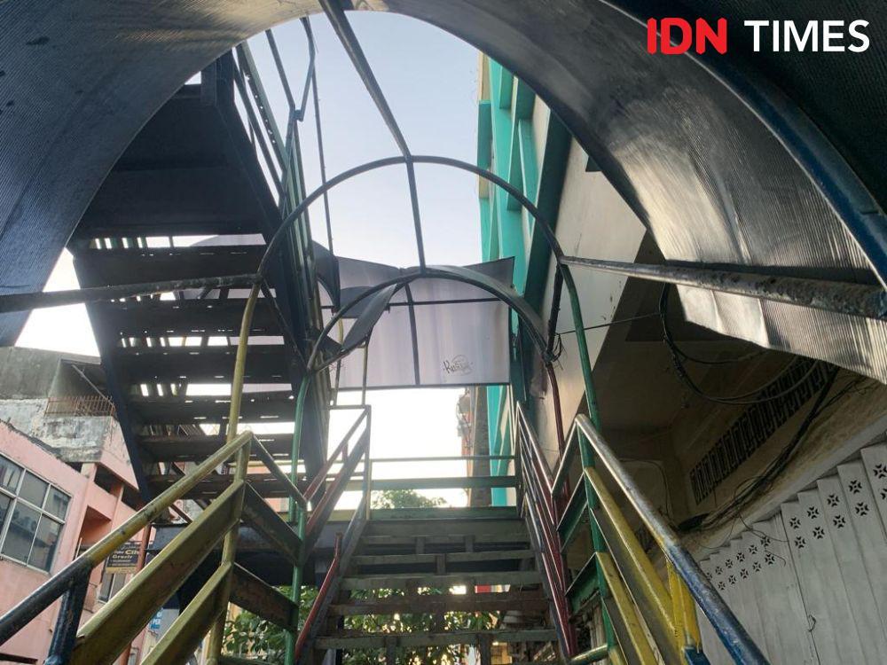 Heboh Bangun JPO Aestetik, Ini Kondisi JPO Lama di Bandar Lampung
