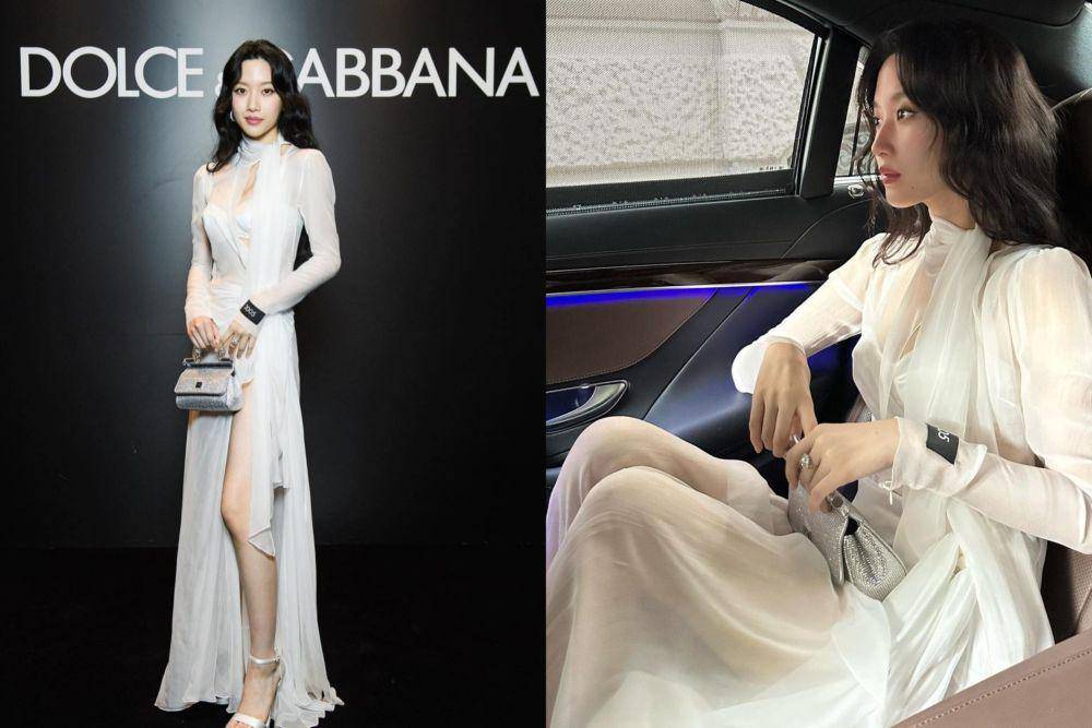 Moon Ga Young di acara Dolce Gabbana SS24 (instagram.com/m_kayoung | ellevietnam)