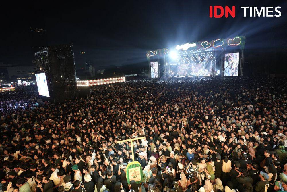 ganjar Pranowo di acara musik Pestapora (IDN Media/Herka Yaris)