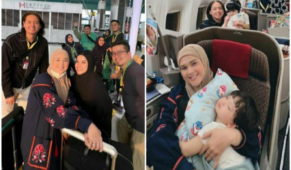 8 Momen Keberangkatan Umrah Keluarga Cut Meyriska, Sekalian Ajak Mama!