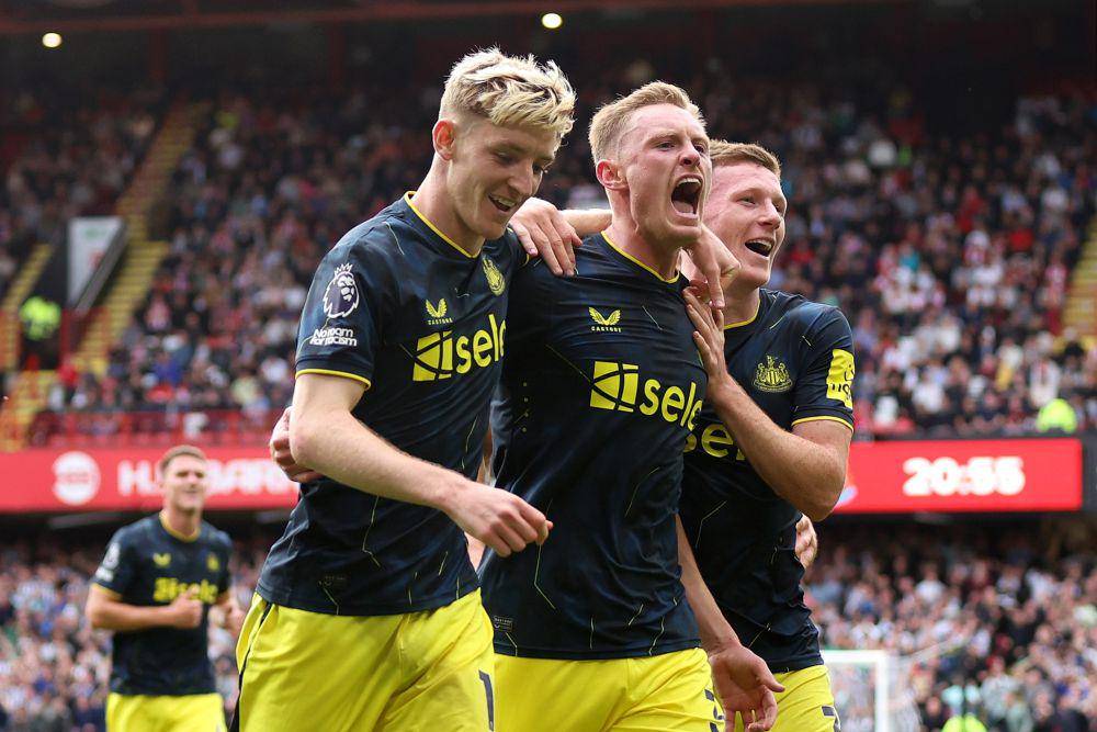 Newcastle United dalam laga menghadapi Sheffield United di Premier League 2023/2024. (twitter.com/NUFC)