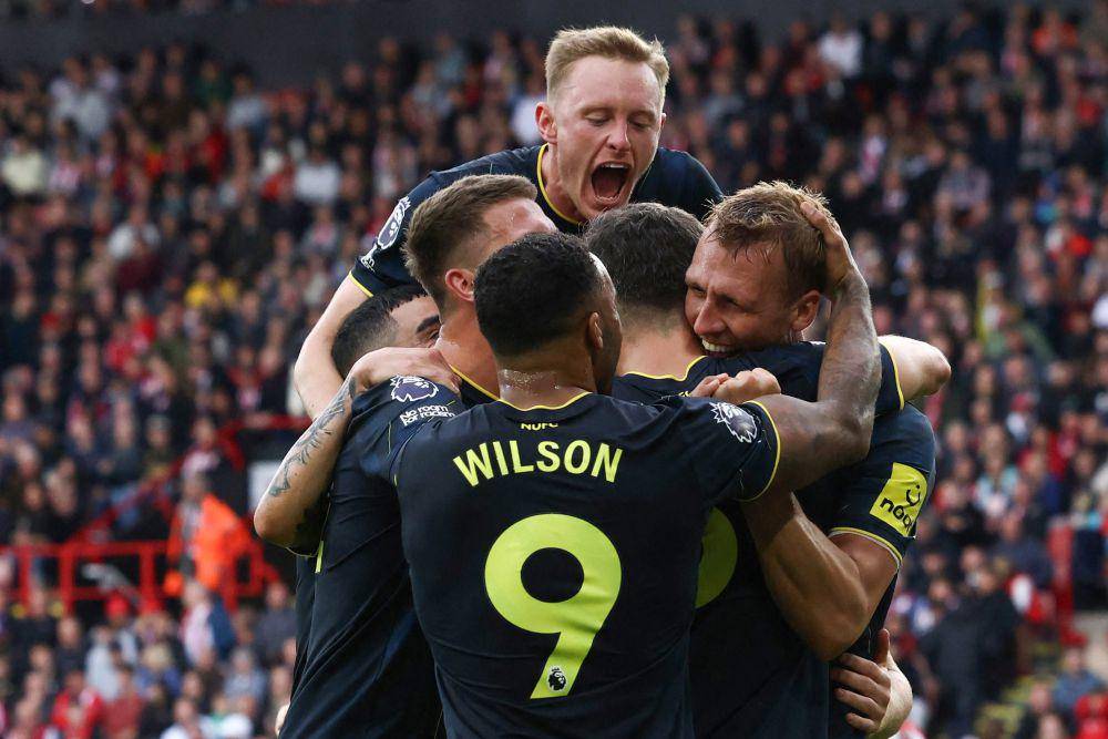 Newcastle United dalam laga menghadapi Sheffield United di Premier League 2023/2024. (twitter.com/NUFC)
