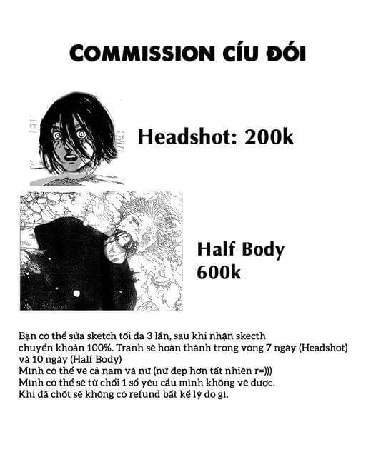 Foto Gojo dipakai untuk promo jasa gambar ( Dok. facebook.com/Trần Đức Thắng)