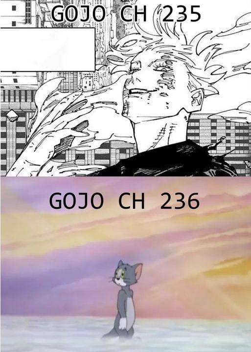 Nasib Gojo di bab terbaru ( Dok. facebook.com / Rizalilbas )