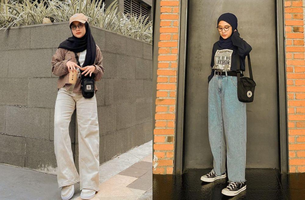 7 Inspirasi Outfit Hijab Boyish ala Selebgram Astrisyanti, Kece Abis