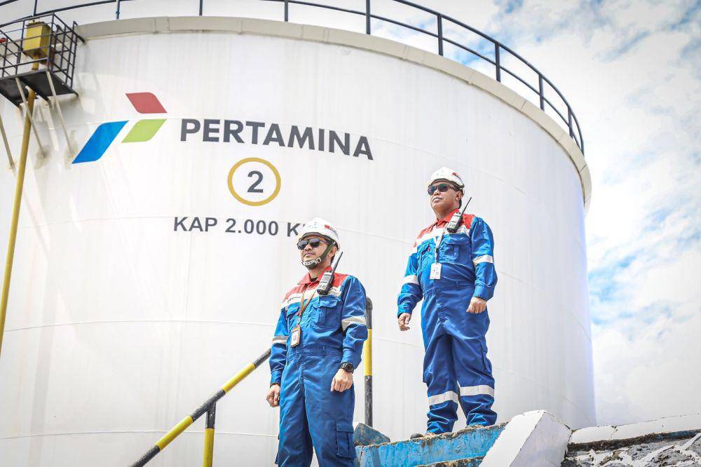 Pertamina Patra Niaga mempercepat proses penyelesaian Proyek Strategis Nasional (PSN) pembangunan tangki BBM di Maumere, Nusa Tenggara Timur, dan dua (2) tangki LPG di Bima, Nusa Tenggara Barat, dan Tenau, Kupang, Nusa Tenggara Timur. (Dok. Pertamina)