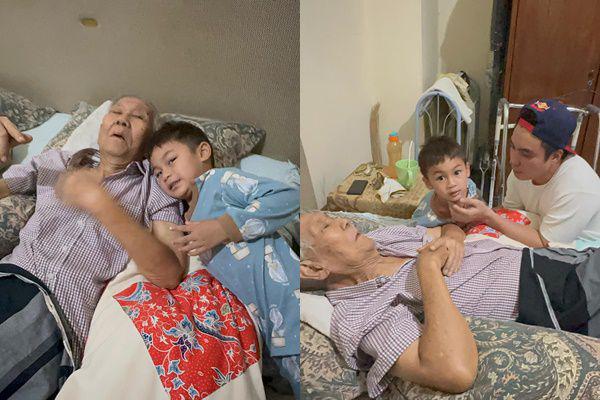 7 Potret Haru Kiano Ajak Baim Wong Besuk Tetangga yang Sakit