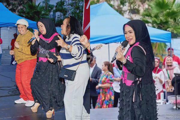 7 Potret Ikke Nurjanah di Pesta Rakyat Indonesia di Los Angeles