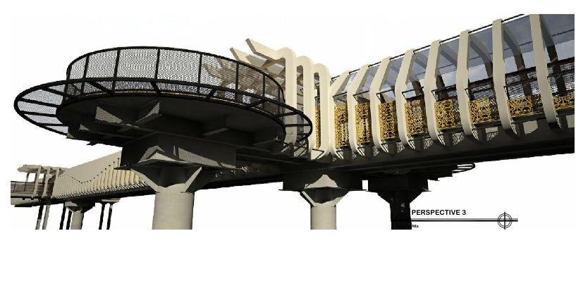 Ini Desain JPO Aestetik Pemkot Bandar Lampung ke Masjid Al Furqon!
