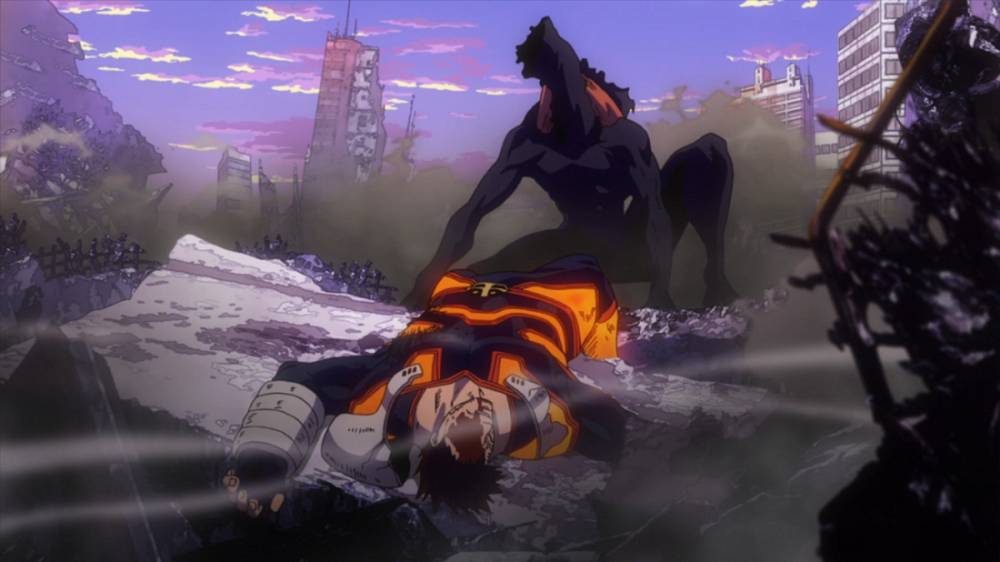 Hood Nomu mengalahkan Endeavor (dok. Bones/ My Hero Academia)