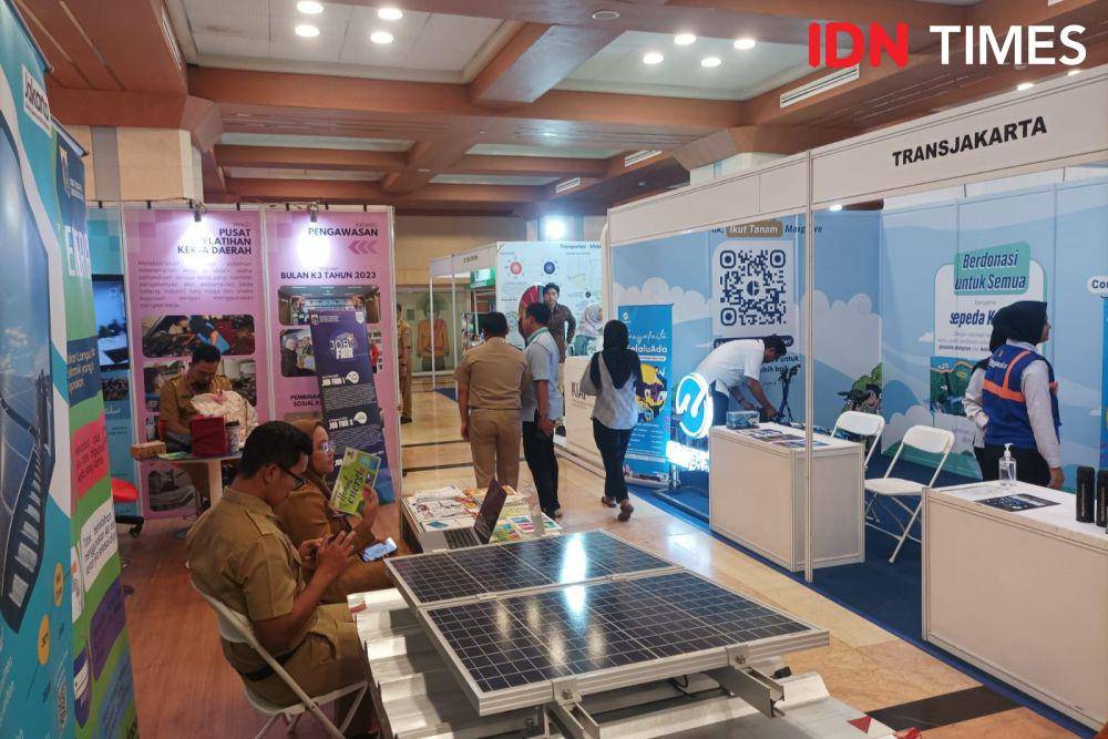 Penjabat (PJ) Gubernur DKI Jakarta Heru Budi Hartono dalam acara Jakarta Inovation Days di Balai Kota, Senin (25/9/2023). (IDN Times/Dini Suciatiningrum)