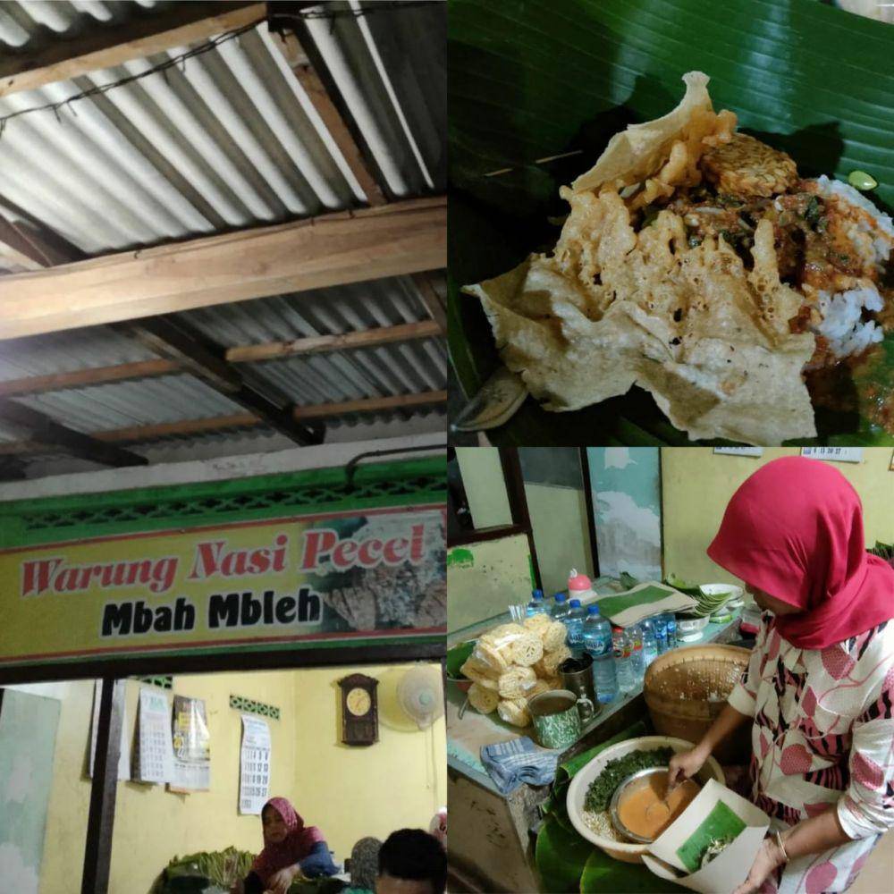 Nasi Pecel Mbah Mbleh (Instagram.com/njajan.nganjuk)
