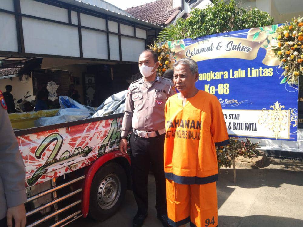 Tersangka kecelakaan maut karnaval di Malang, Ustadi . (IDN Times/Rizal Adhi Pratama)