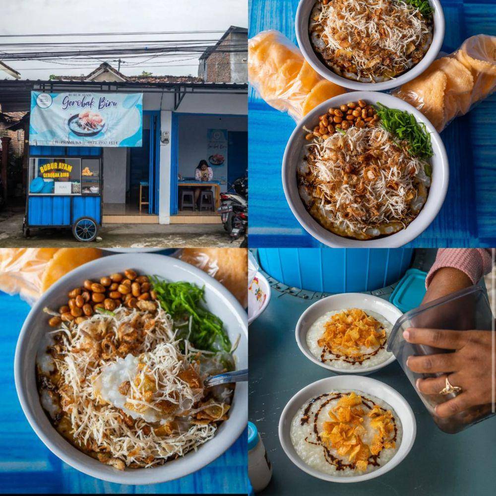 Bubur Ayam Gerobak Biru (Instagram.com/ariesskuliner)