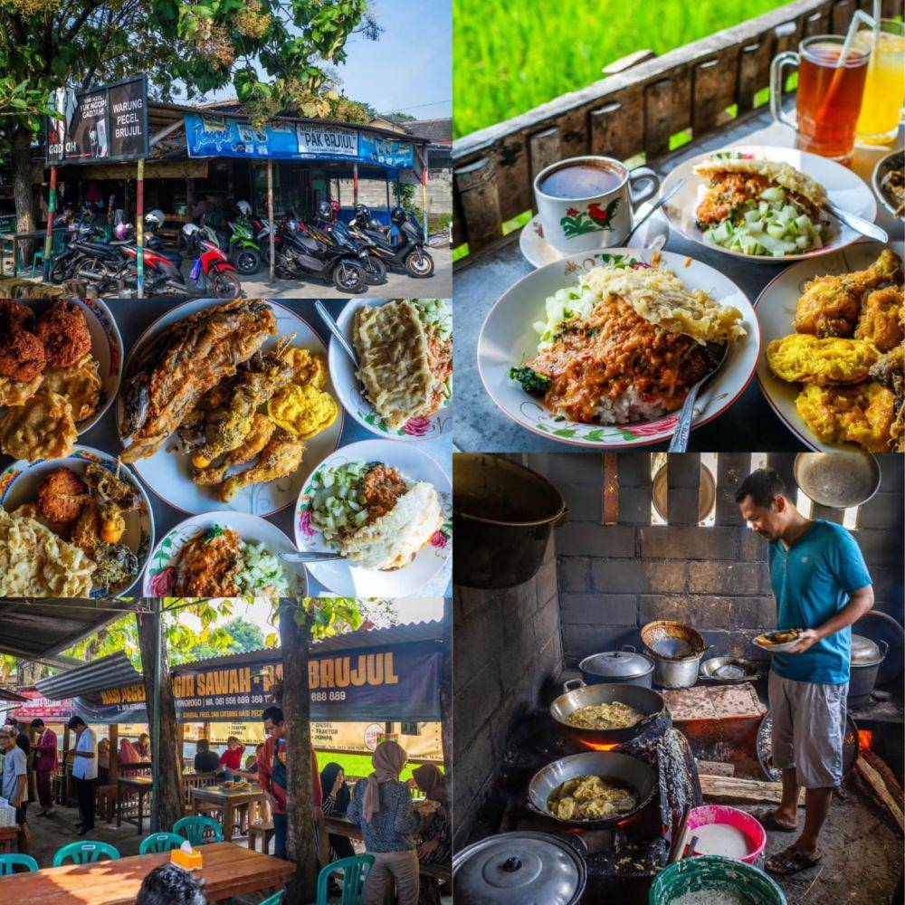 Pecel Pinggir Sawah Pak Brujul (Instagram.com/ariesskuliner)