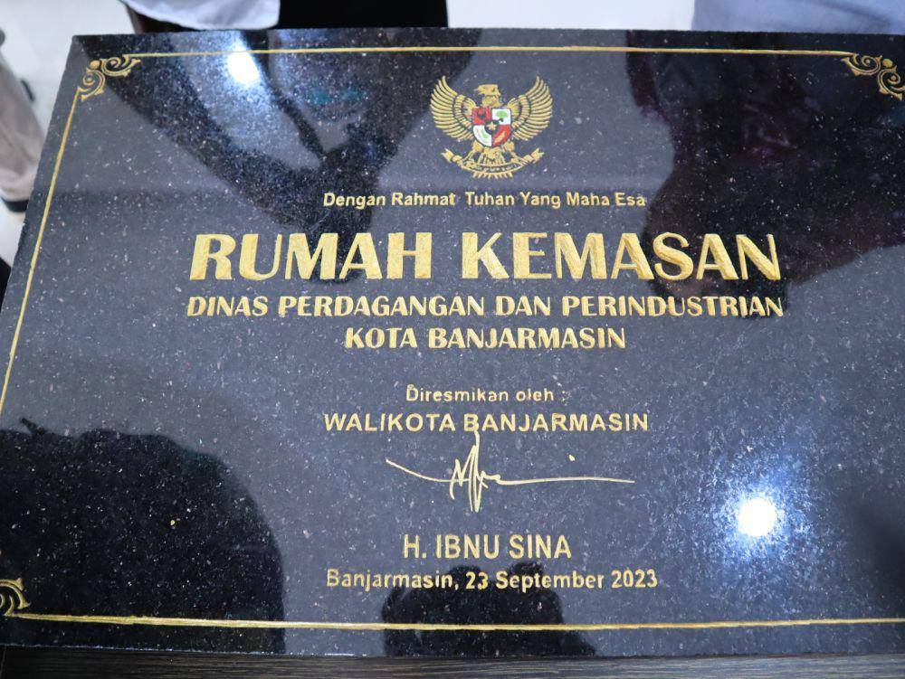 Rumah Kemasan pemkot Banjarmasin diresmikan Wali Kota Banjarmasin.