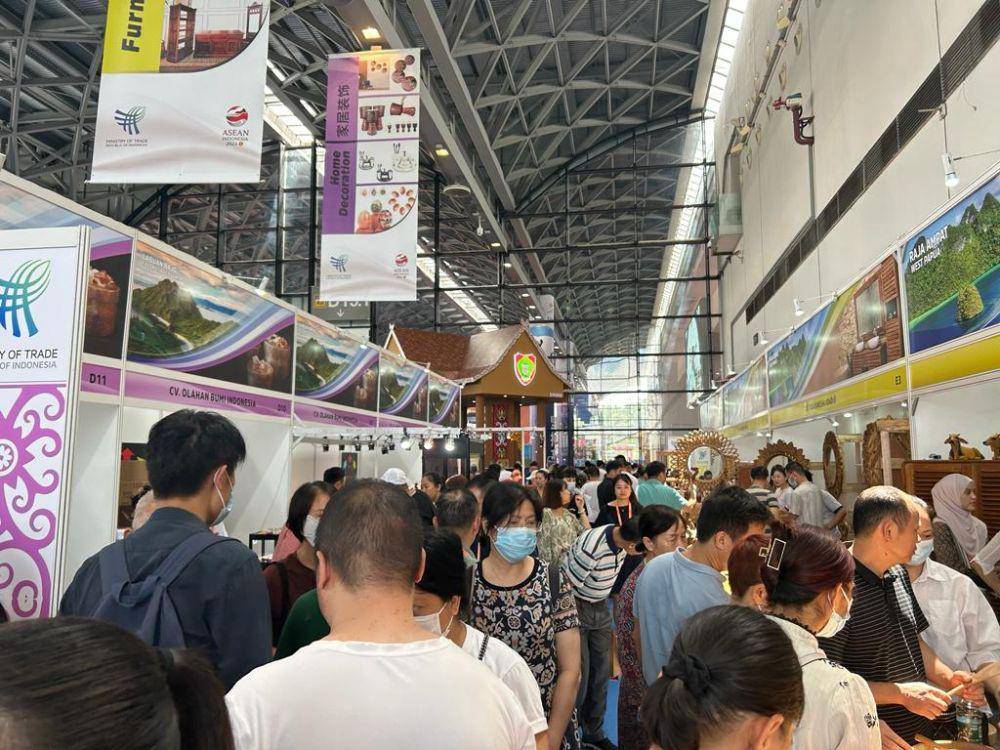 The 20th China ASEAN EXPO (CAEXPO) dilaksanakan di Nanning International Convention and Exhibition Center (NICEC), Nanning, Tiongkok. (dok. Kementerian Perdagangan)