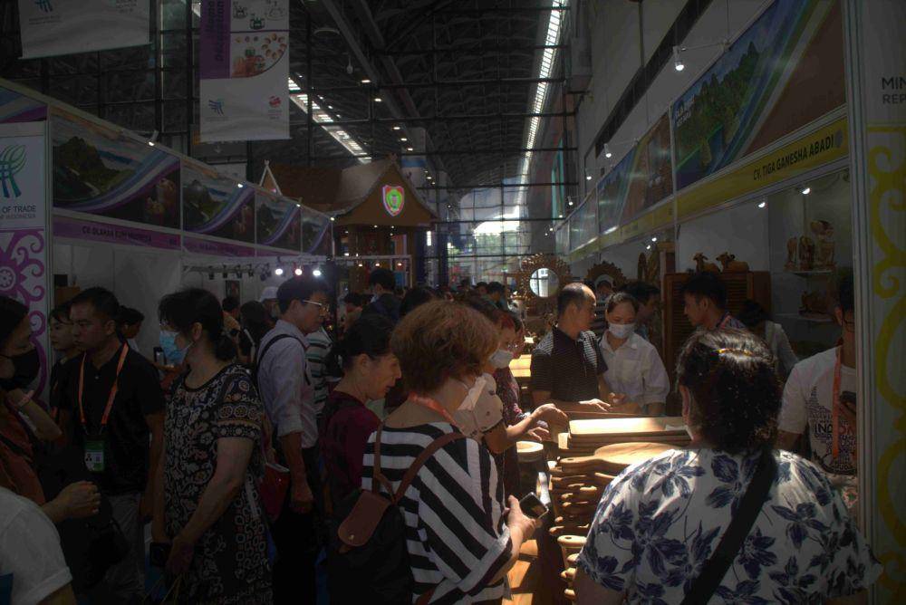 The 20th China ASEAN EXPO (CAEXPO) dilaksanakan di Nanning International Convention and Exhibition Center (NICEC), Nanning, Tiongkok. (dok. Kementerian Perdagangan)